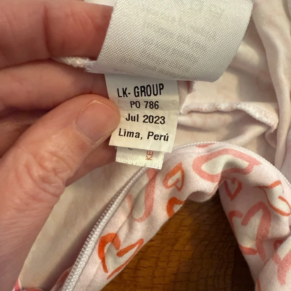 The Proper Peony Valentina zipper pajamas size 9 Months
